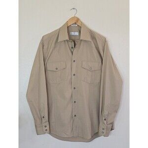 Bugatchi Umo Shaped Fit Shirt Mens Size Large Long Sleeve Button Up Pockets